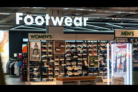Footwear on display at Go Outdoors York store